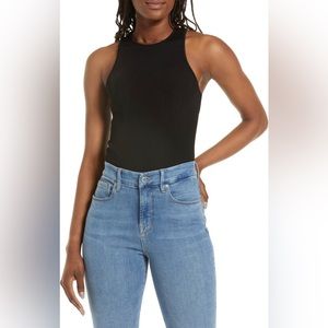 Good American ✨NWOT✨ Rib Sleeveless Bodysuit - Black - 1/S ⚡️SOLD OUT⚡️